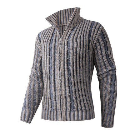 Herren Strickpullover Gestreift Modern