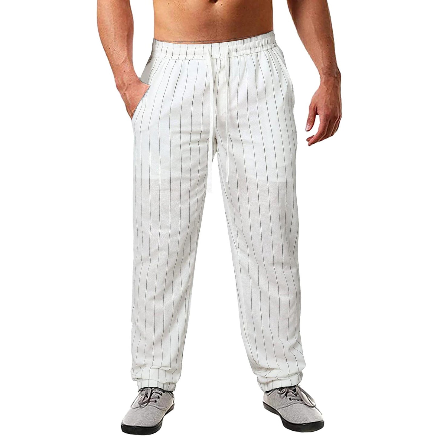 Herren Freizeithose Modern Mit Seitentaschen