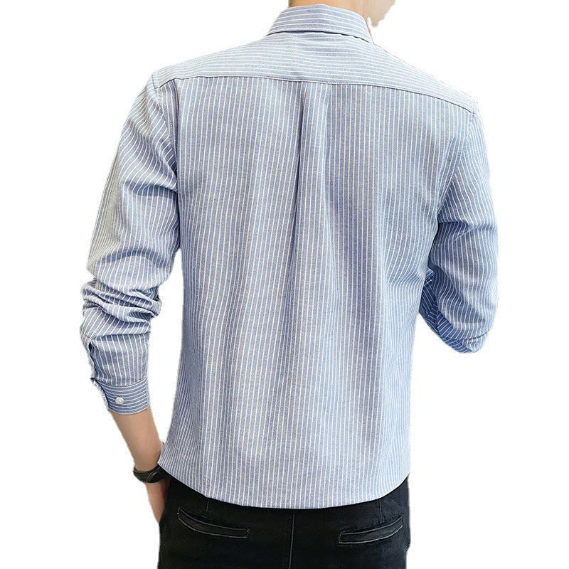 Herren Freizeithemd Kariert Stehkragen Modern Elegance