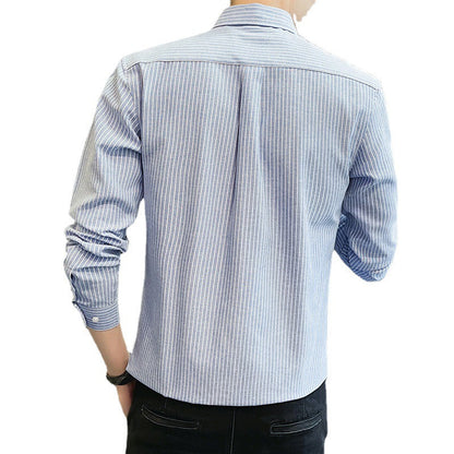 Herren Freizeithemd Kariert Stehkragen Modern Elegance