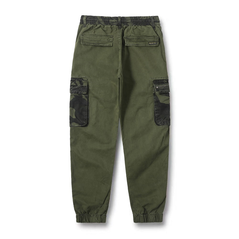 Herren Cargo-Hose Mit Reißverschlusstaschen Elastisch Praktisch