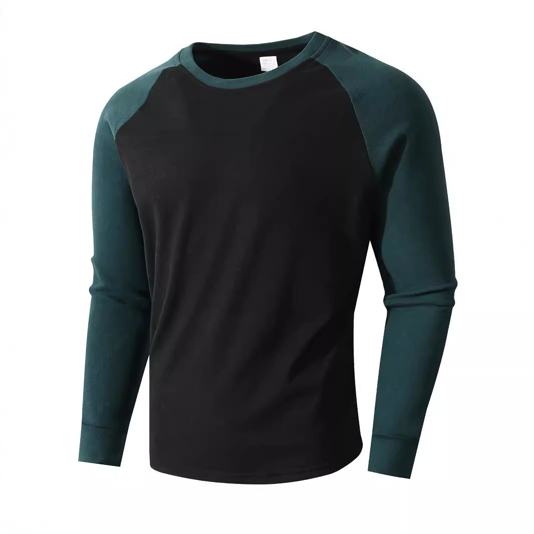 Herren Sportshirt Langarm Raglan Ärmel Modern
