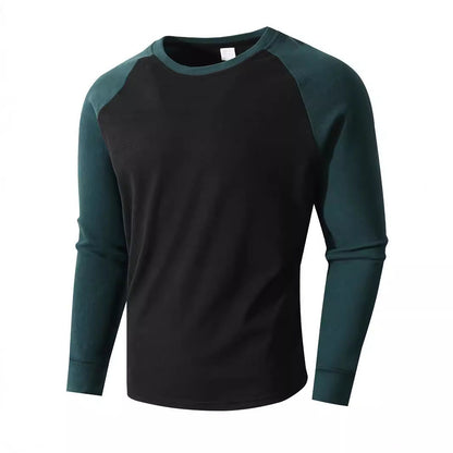 Herren Sportshirt Langarm Raglan Ärmel Modern