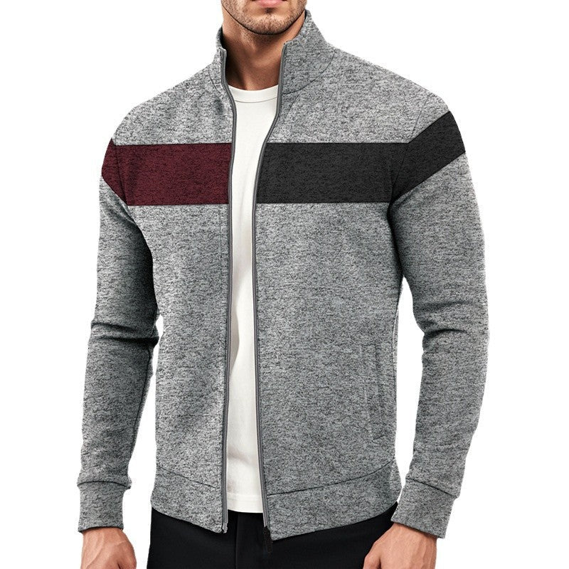 Herren Freizeitjacke Sportlich Farbblockiert Modern