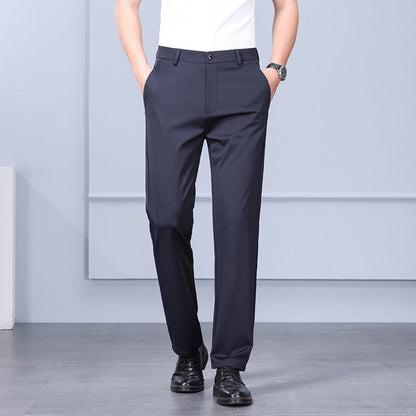 Herren Slimfit Businesshose Elegant Schwarz