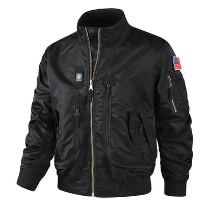 Herren Camouflage Jacke Warm mit Taschen und Innenfutter