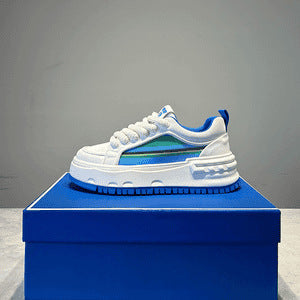 Damen Sneaker Sportlich Plattform Atmungsaktiv Rutschfest