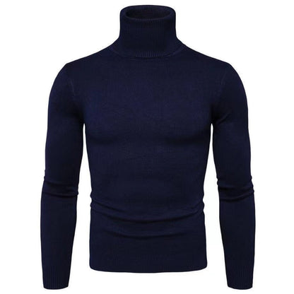 Herren Rollkragenpullover Baumwolle Hochwertig Elegannt