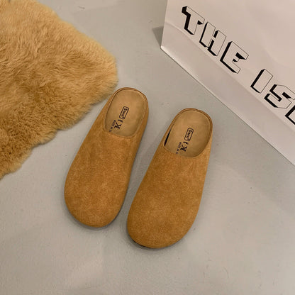 Damen Clogs Wildleder Bequem Ergonomisch