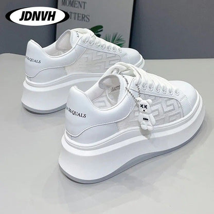Damen Sneaker Hoch Plattform Trendy Schnürung - BerlinGlamour