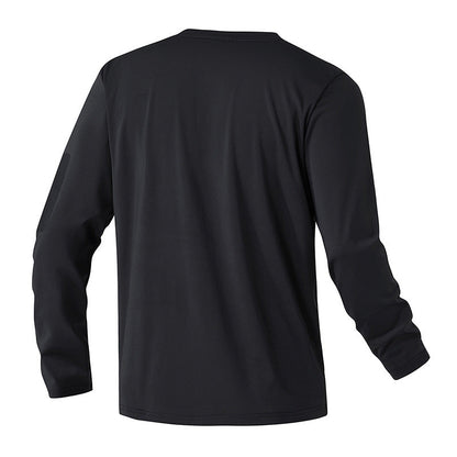 Herren Funktionsshirt Langarm mit Tasche Sportlich Praktisch