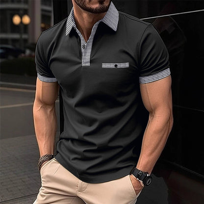 Herren Poloshirt Modern Slim Fit mit Kragen und Style