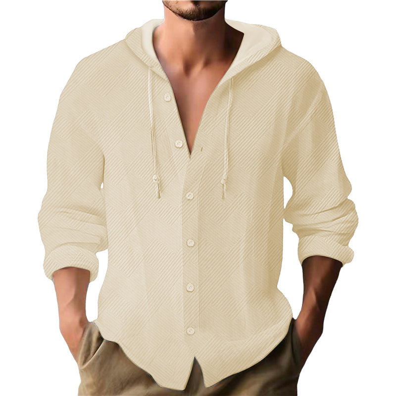 Herren Kapuzenpullover Strukturiertes Design Modern