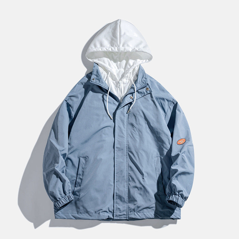 Unisex Übergangsjacke atmungsaktiv mit Kapuze Wasserabweisend
