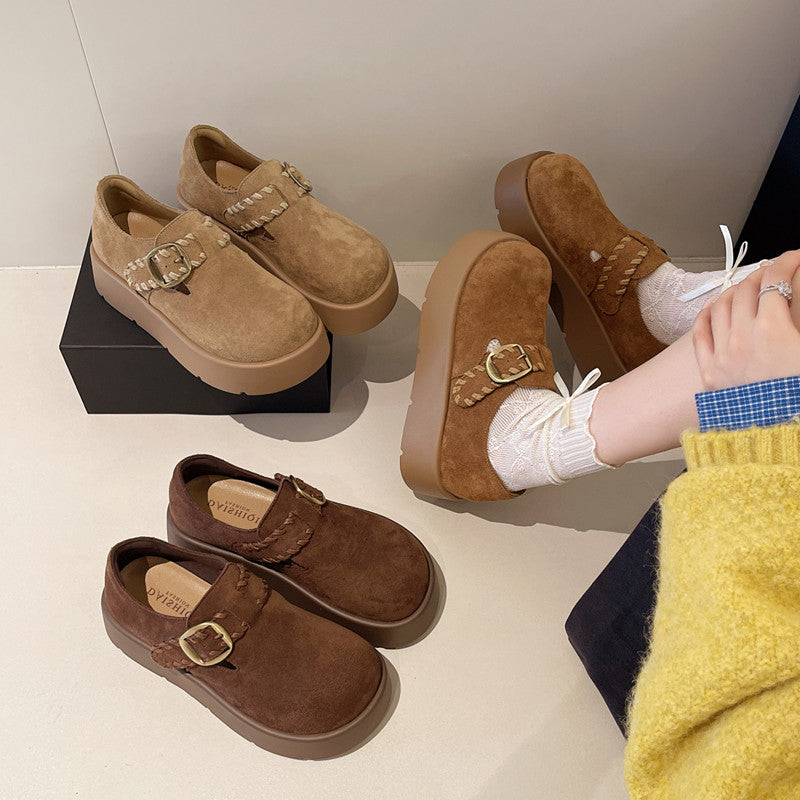 Damen Hausschuhe Plateau Komfort Schuhe Mit Schnalle Damenmode - BerlinGlamour