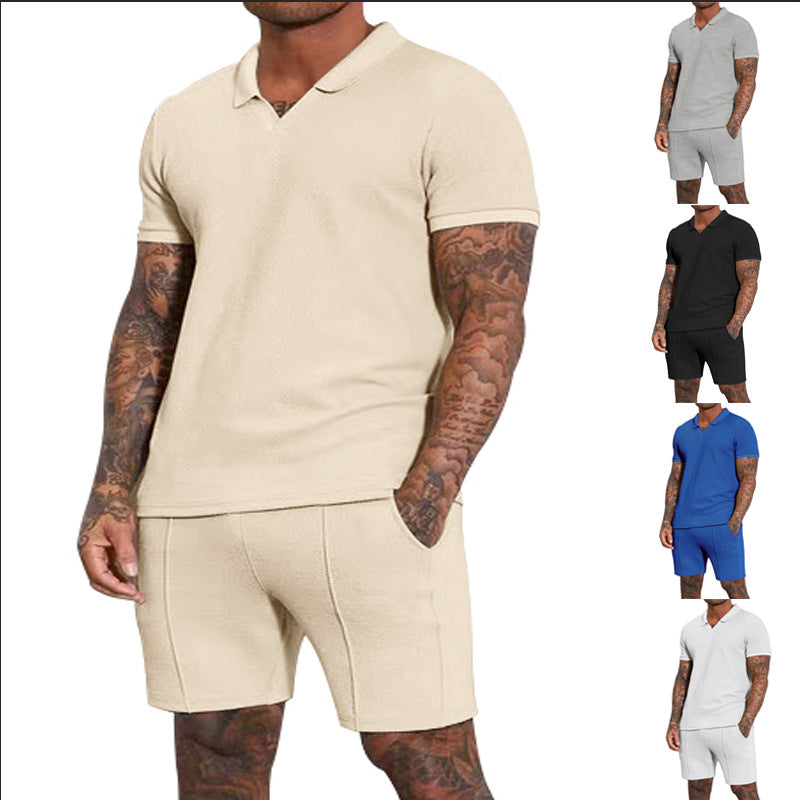 Herren Poloshirt und Shorts Set Sommer Komfort - BerlinGlamour
