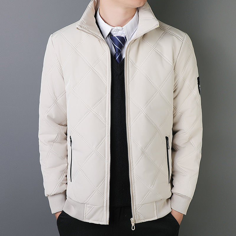Reißverschluss Steppjacke Damen Elegant Business