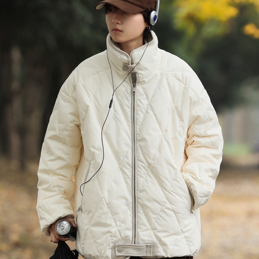Damen Winterjacke Steppjacke Warm mit Kragen und Taschen