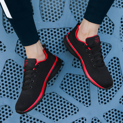 Damen Sneaker Atmungsaktiv Elastisch Sport Fitnessschuhe
