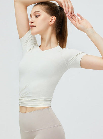 Sportliches Damen Crop Top Slim Fit Aktiv