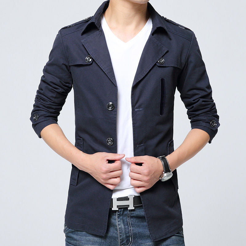 Herren Leinenjacke Modern Slim Fit Sommer