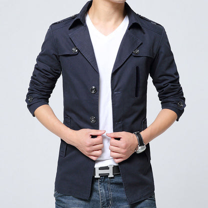 Herren Leinenjacke Modern Slim Fit Sommer