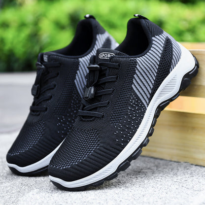 Damen Sneaker Sport Mesh atmungsaktiv Schnellschnürsystem