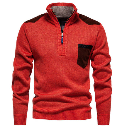 Herren Pullover Modern Halbhohem Kragen Trendig