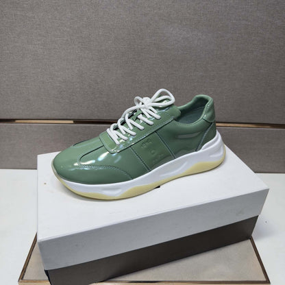 Damen Sneaker Sportlich Mit Glanzverschluss