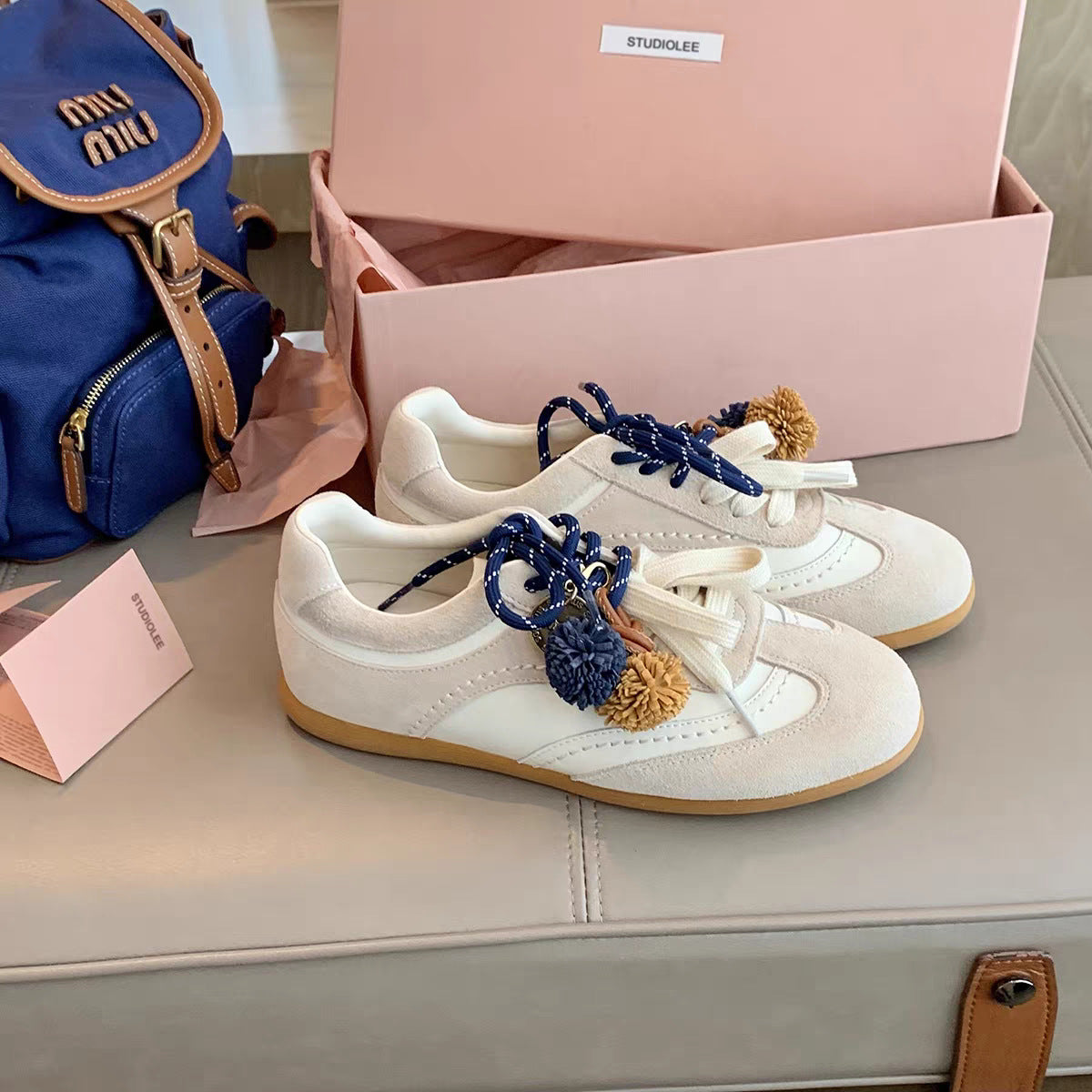 Damen Sneaker Bequem Freizeit Schuhe Mit Applikationen