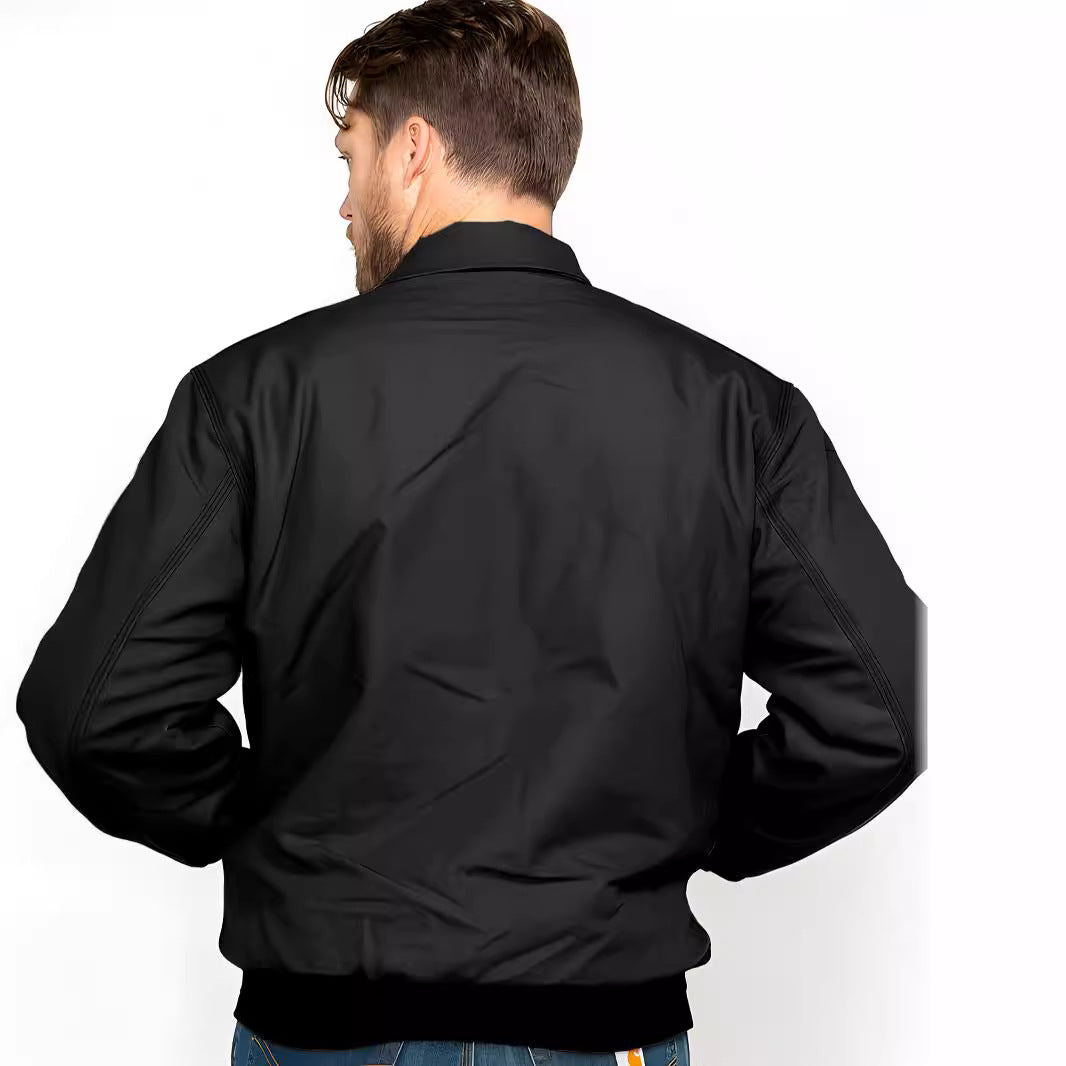 Herren Bomberjacke Mit Taschen Elastisch Modern