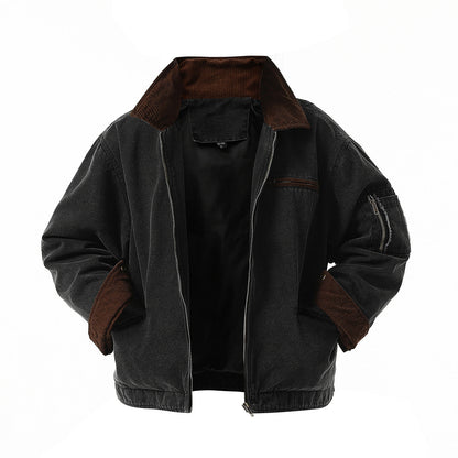 Herren Übergangsjacke Urban Style Stehkragen Taschen