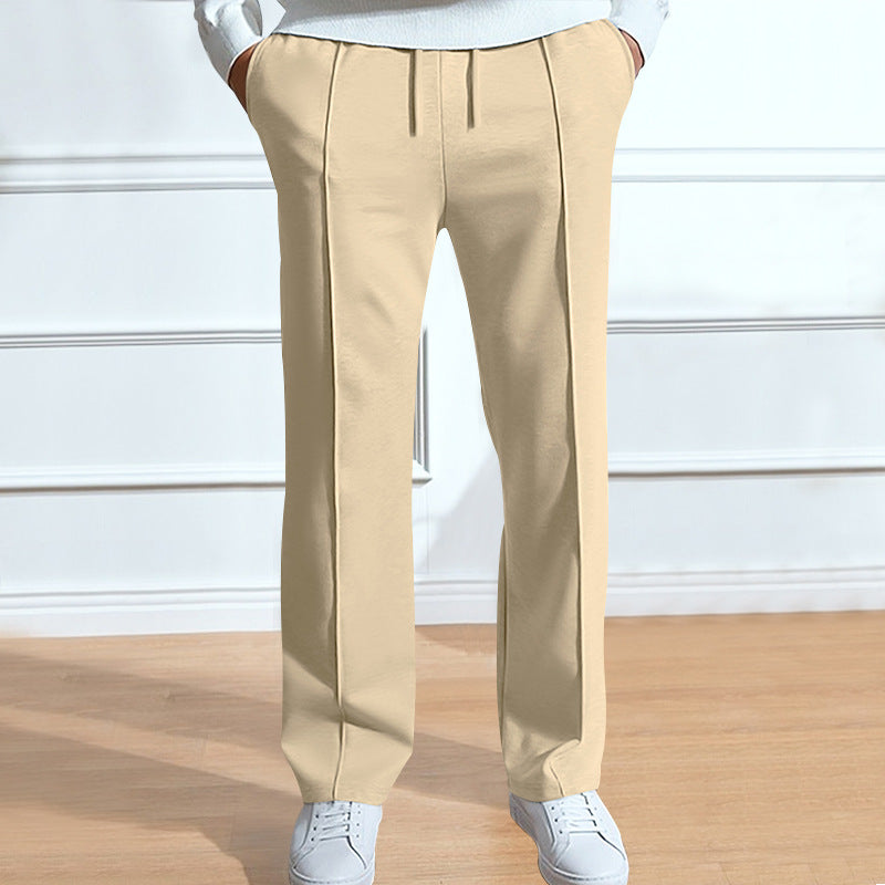 Herren Freizeithose Elastisch Bequem Mit Druckknöpfen