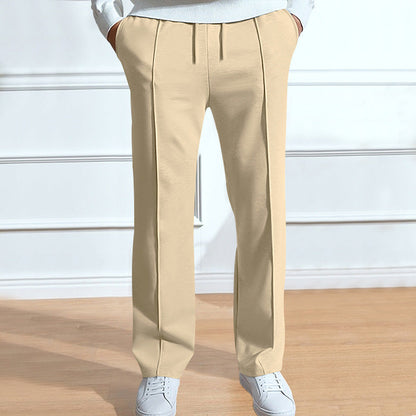 Herren Freizeithose Elastisch Bequem Mit Druckknöpfen