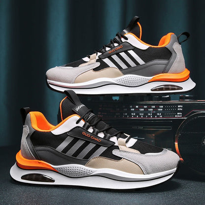Damen Sneaker Sportlich mit Dämpfung Schwarz
