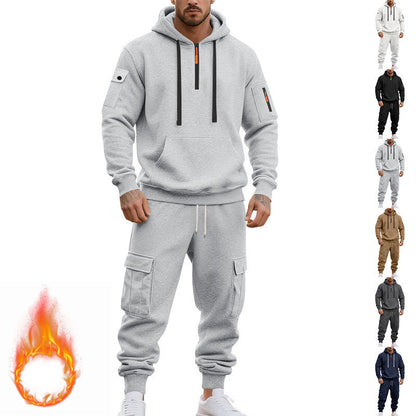 Herren Jogginganzug Sportlich Funktionale Taschen - BerlinGlamour