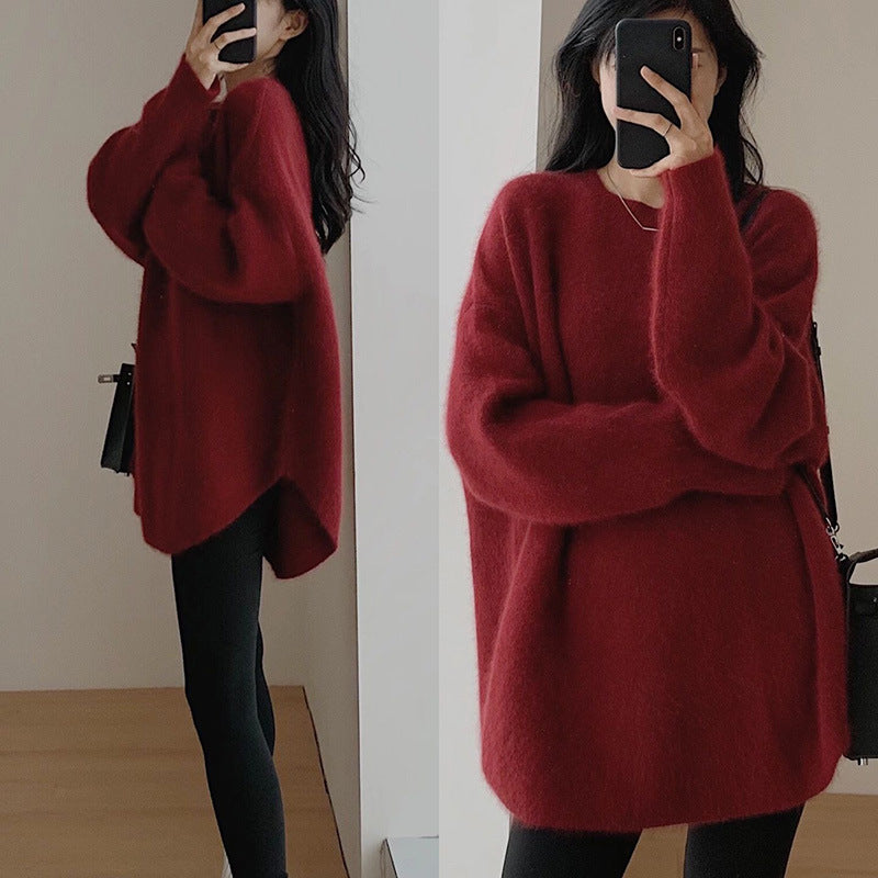 Damen Pullover Oversized Weich Großzügig Modern - BerlinGlamour