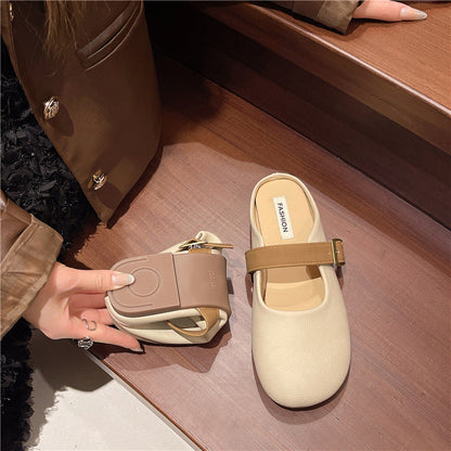 Damen Clogs Bequem Schnallenverschluss Elegant