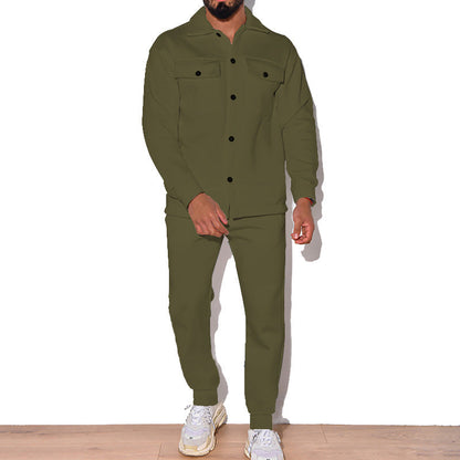 Herren Jogginganzug Sportlich Bequem Mit Taschen