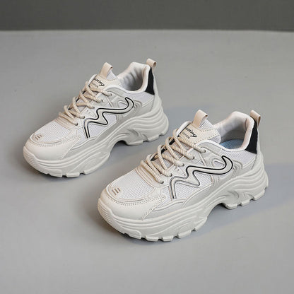 Damen Sneaker Chunky atmungsaktiv Komfort Laufschuhe