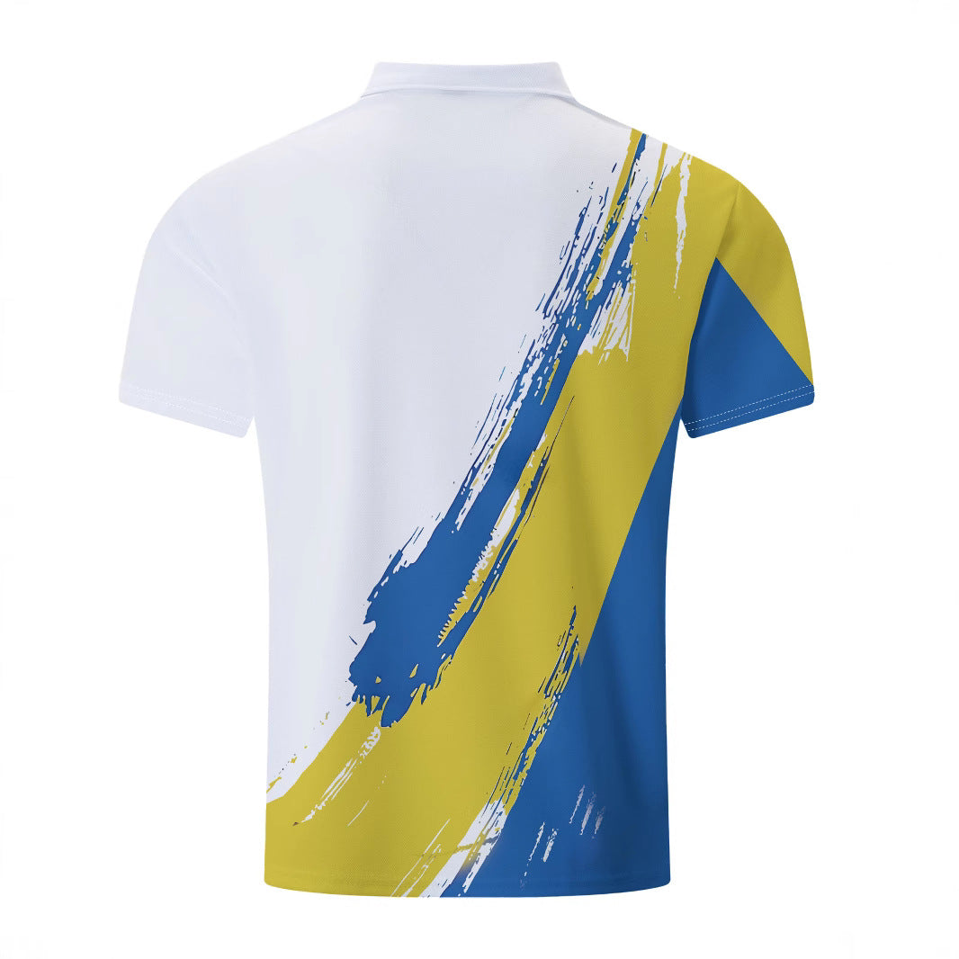 Herren Poloshirt Farbverlauf Modern Trendig