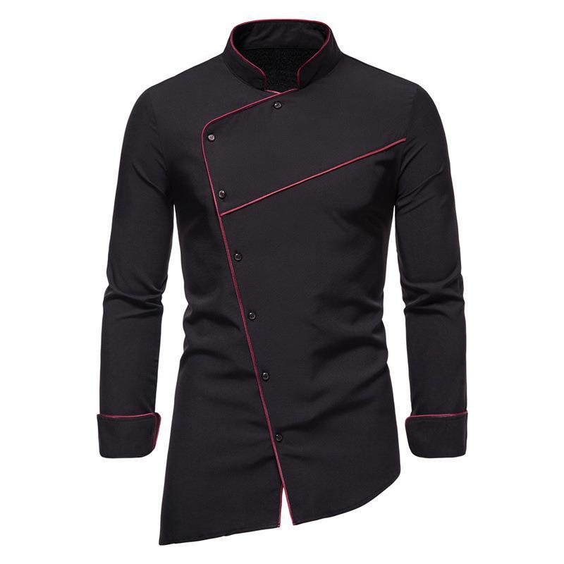 Herren Kochjacke Modern Edel Verarbeitung Kontrastfarben