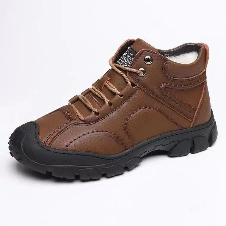 Wanderschuhe Damen Outdoor Stiefelette Warm Rutschfest