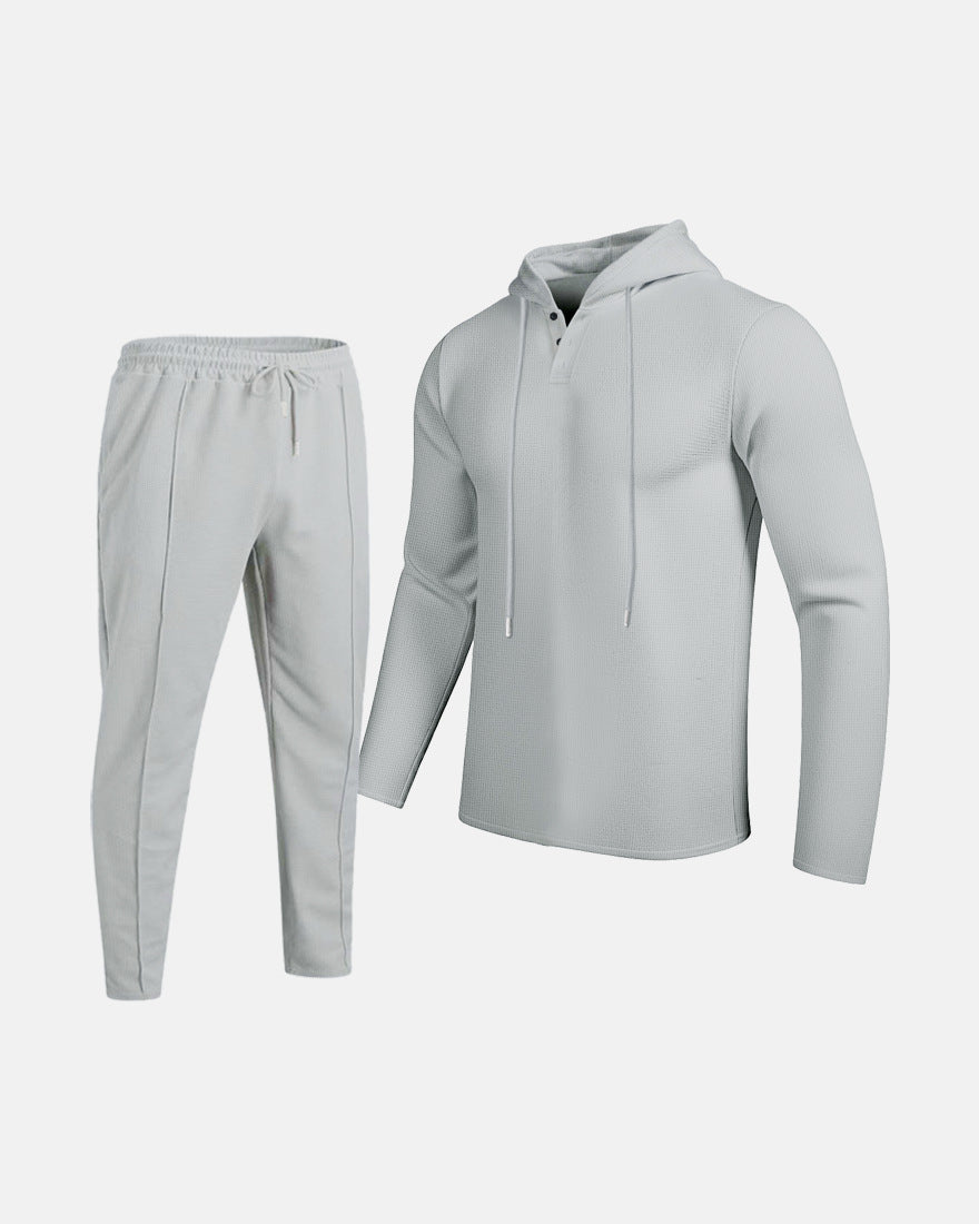 Für den Online-Shop Herren Sportliches Zweiteiler Set benötigen wir einen Titel, der die Kunden anspricht und zum Kauf anregt. Ein möglicher Titel könnte sein: Aktivitätsport