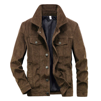 Herren Cordjacke Leicht Slim Fit Modern