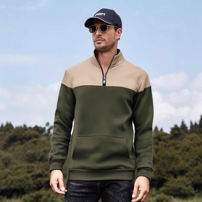 Herren Sweatjacke Funktionell Mit Kängurutasche