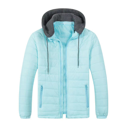 Herren Steppjacke Übergangsjacke Warm Isoliert Kapuze