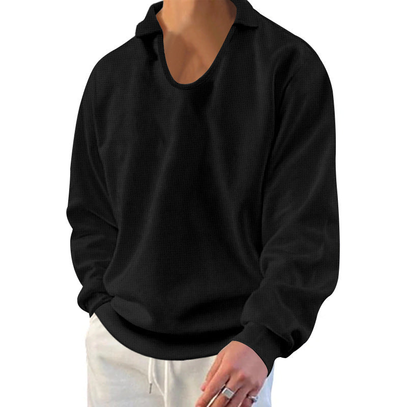 Herren Pullover Modern Strukturiert Lässig