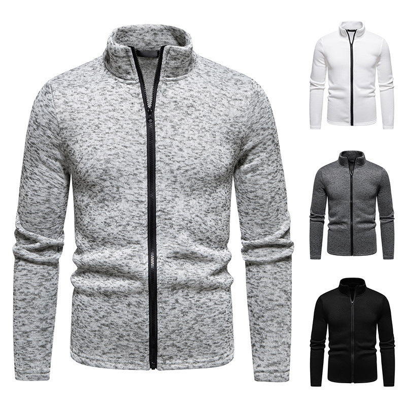 Herren Outdoorjacke Wasserfest mit hohem Kragen