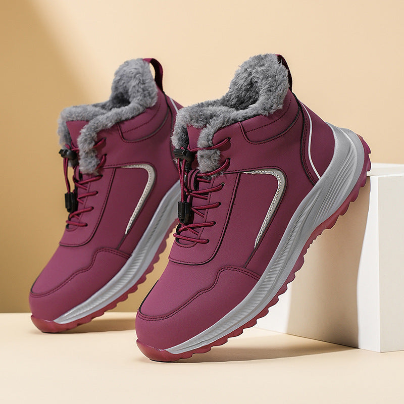 Warme Damen Winterstiefel Wasserdicht Isoliert
